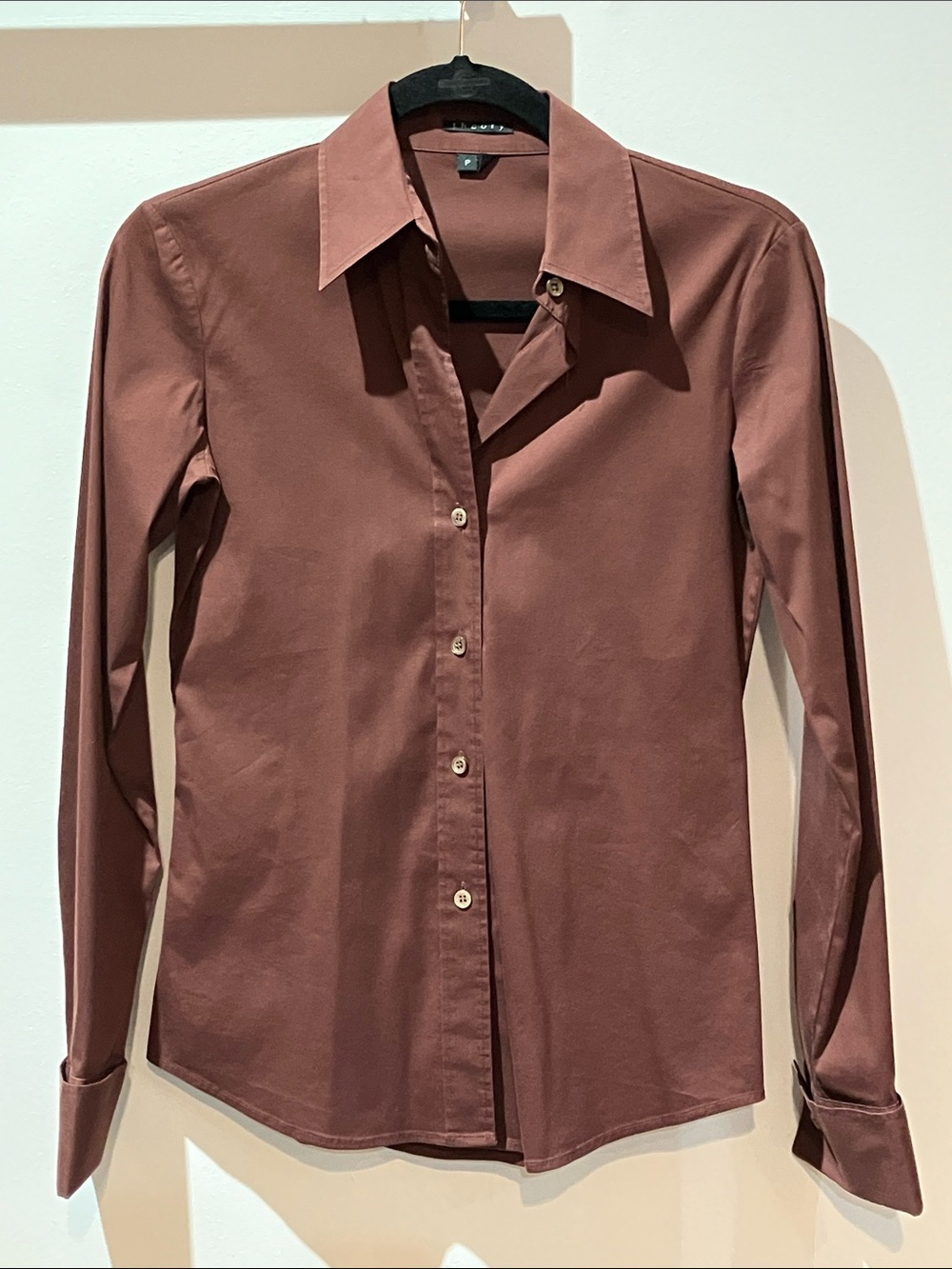 EUC Theory French cuff button down | Size P